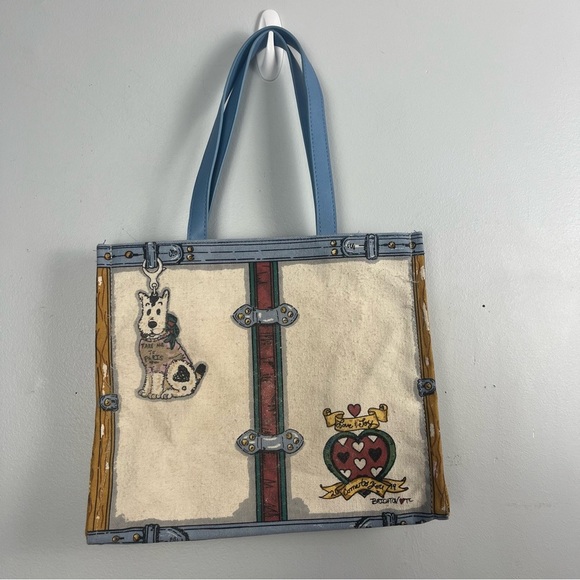 Nwt BRIGHTON IN LOVE WE TRUST QUEEN CANVAS TOTE SHOPPER BAG 2019 LIMITED EDITION - Picture 4 of 10